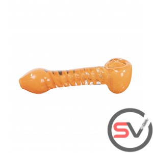 CLEAR BODY TWIST DESIGN HAND PIPE 5inch 5CT/PK
